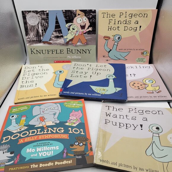 MO WILLEMS Lot of 7 Children's Books - Pigeon & Activity Book CALDECOTT HONOR - Picture 1 of 8
